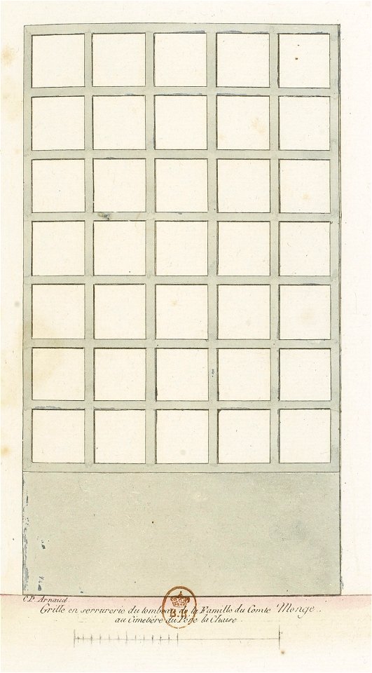 Arnaud - Cimetière du P. Lachaise - recueil de 18 portes et grilles - Planche 06