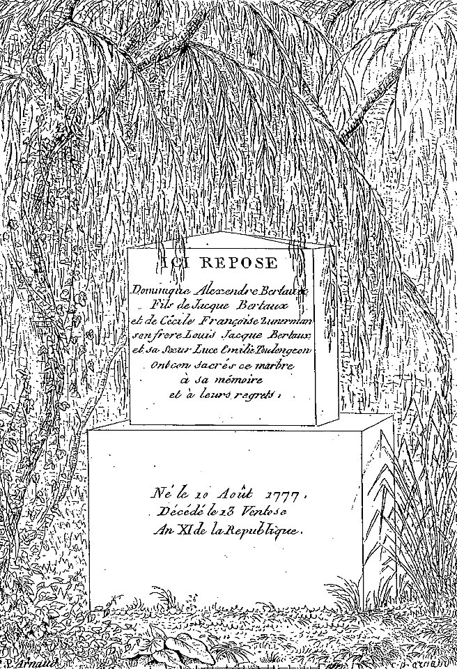 Arnaud - Recueil de tombeaux des quatre cimetières - Bertaux