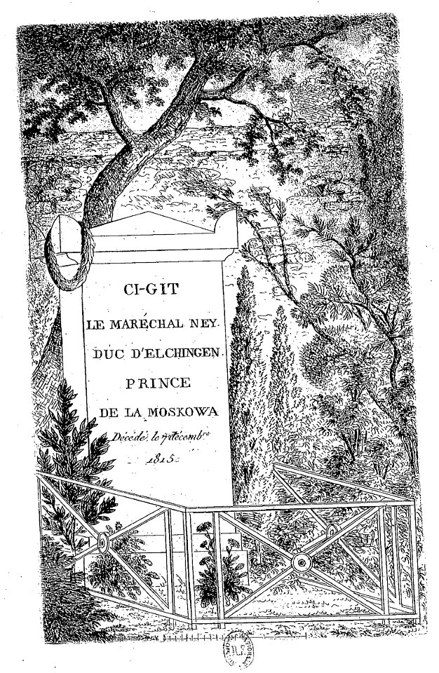 Arnaud - Recueil de tombeaux des quatre cimetières - Ney