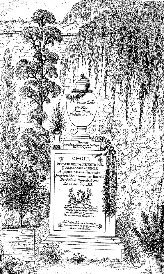 Arnaud - Recueil de tombeaux des quatre cimetières - Lenoir