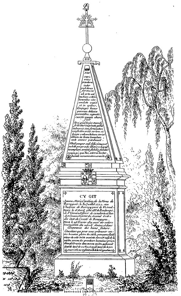 Arnaud - Recueil de tombeaux des quatre cimetières de Paris - Borroy
