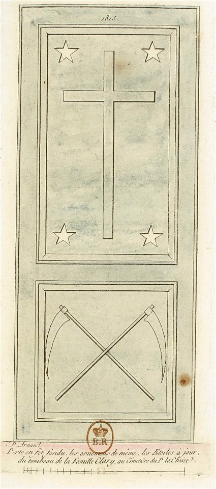 Arnaud - Cimetière du P. Lachaise - recueil de 18 portes et grilles - Planche 10