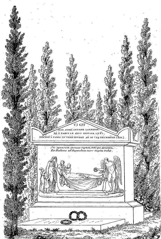Arnaud - Recueil de tombeaux des quatre cimetières - Larmoyer