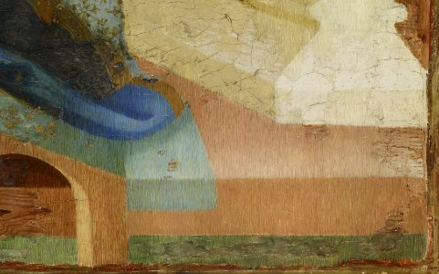 Arnau Bassa - Triptych with Madonna and Child with the Crucifixion and the Annunciation - Walters 37468 - A T Detail L