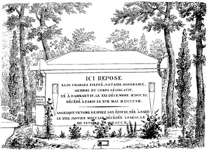 Arnaud - Recueil de tombeaux des quatre cimetières de Paris - Fieffé