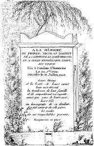 Arnaud - Recueil de tombeaux des quatre cimetières de Paris - Dagnet