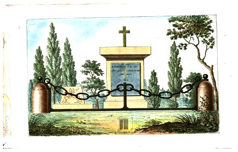 Arnaud - Recueil de tombeaux des quatre cimetières de Paris - Darbonne (colored)