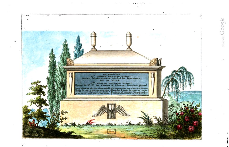 Arnaud - Recueil de tombeaux des quatre cimetières de Paris - Nardot (colored)