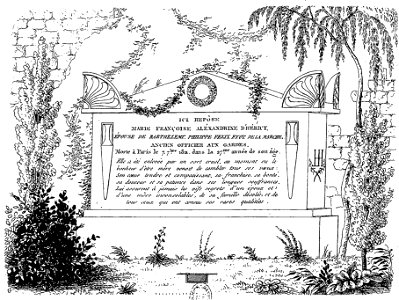 Arnaud - Recueil de tombeaux des quatre cimetières de Paris - Héricy