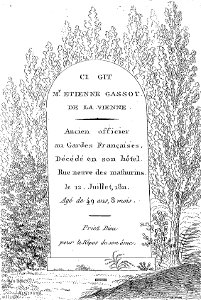 Arnaud - Recueil de tombeaux des quatre cimetières - Vienne