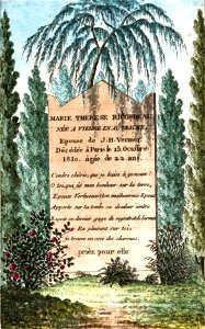 Arnaud - Recueil de tombeaux des quatre cimetières de Paris - Vernier (colored)