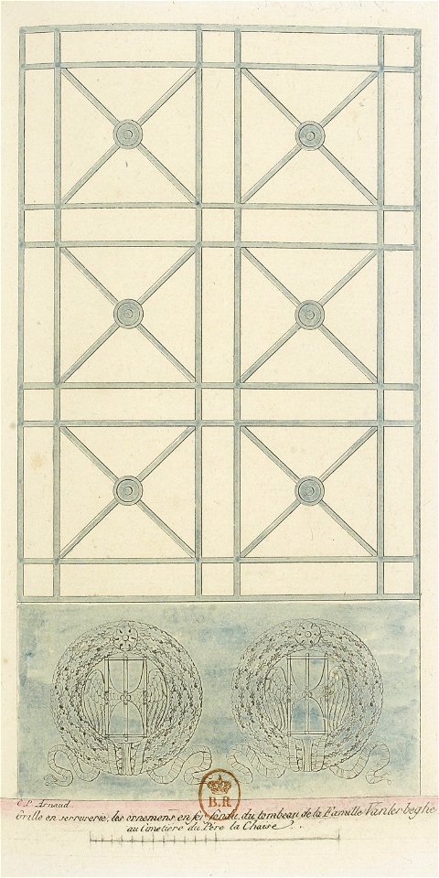 Arnaud - Cimetière du P. Lachaise - recueil de 18 portes et grilles - Planche 11