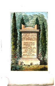 Arnaud - Recueil de tombeaux des quatre cimetières de Paris - Delafons (colored)