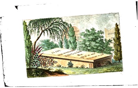 Arnaud - Recueil de tombeaux des quatre cimetières de Paris - Duvaldoire (colored)