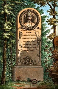 Arnaud - Recueil de tombeaux des quatre cimetières de Paris - Guillaume-Lagrange (colored)