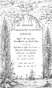 Arnaud - Recueil de tombeaux des quatre cimetières - Etevé