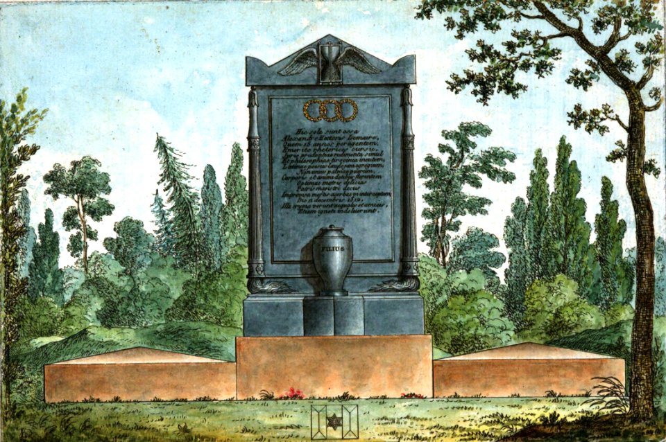 Arnaud - Recueil de tombeaux des quatre cimetières de Paris - Lemaire (colored)