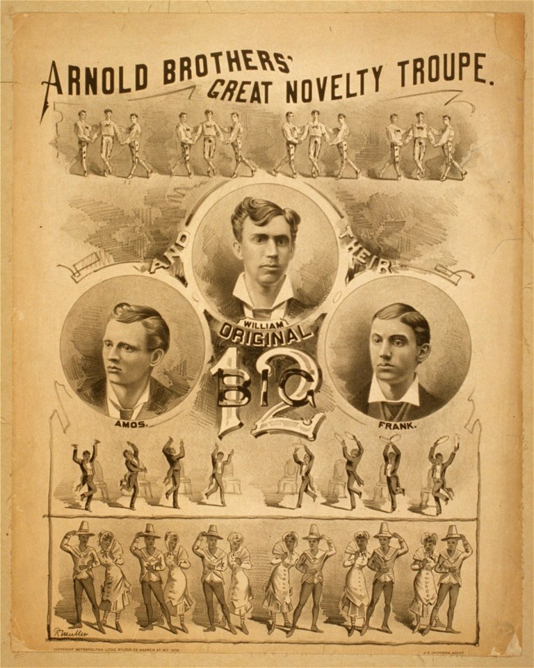 Arnold Brothers' Great Novelty Troupe original big 12. LCCN2014635876