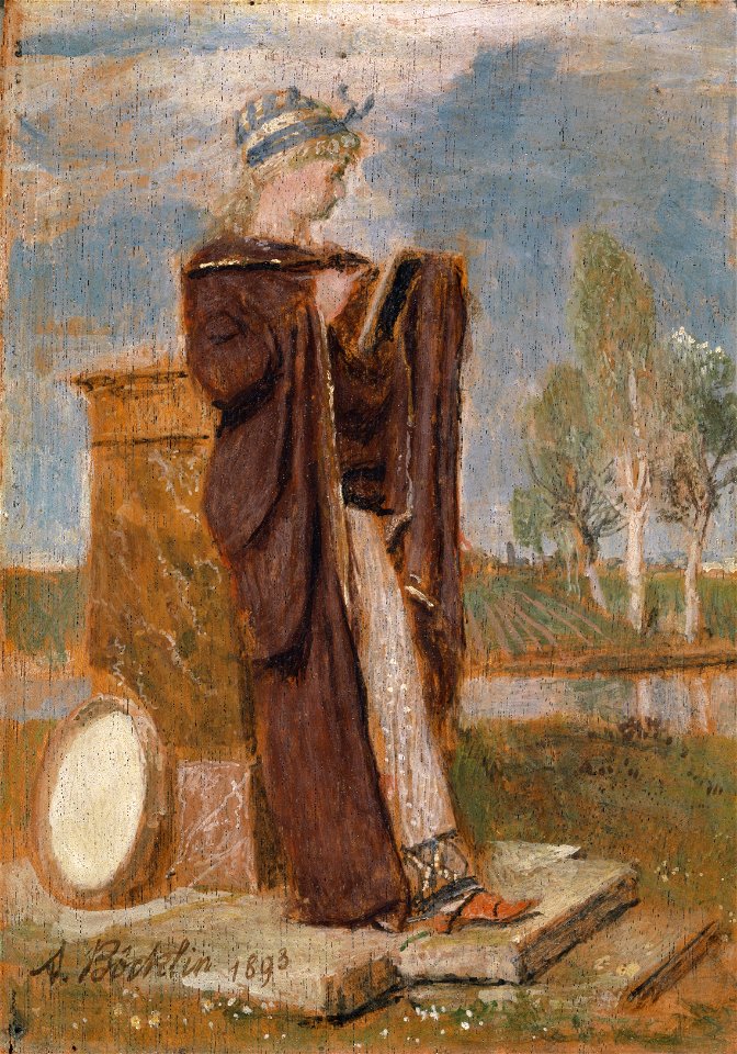 Arnold Böcklin - The Muse Thalia, 1893
