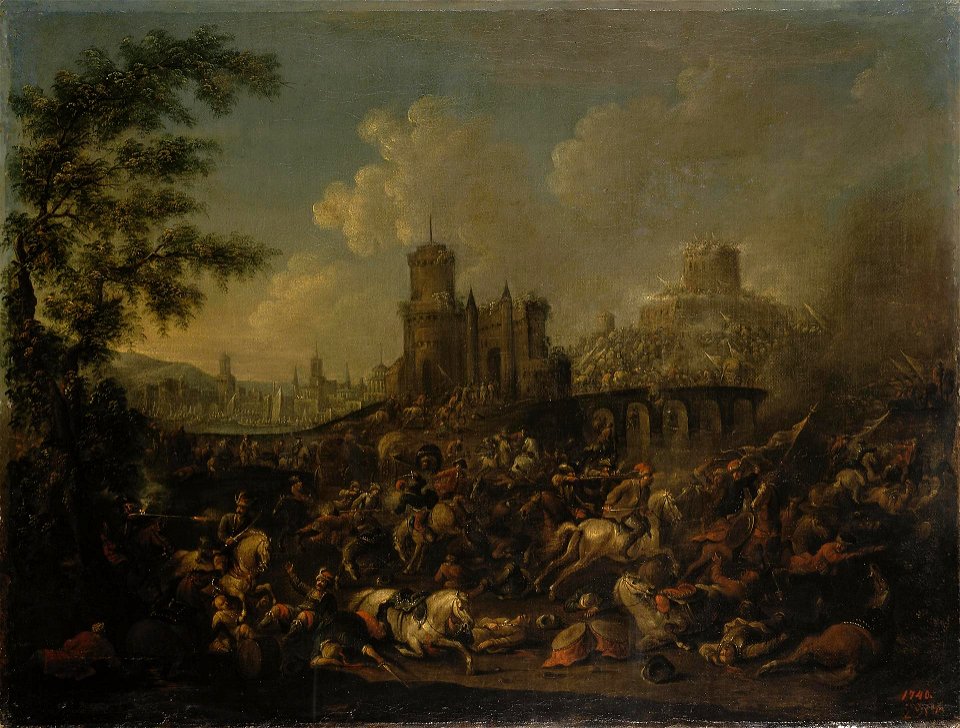 Arnold Frans Rubens - Battle of the Turks with the Poles