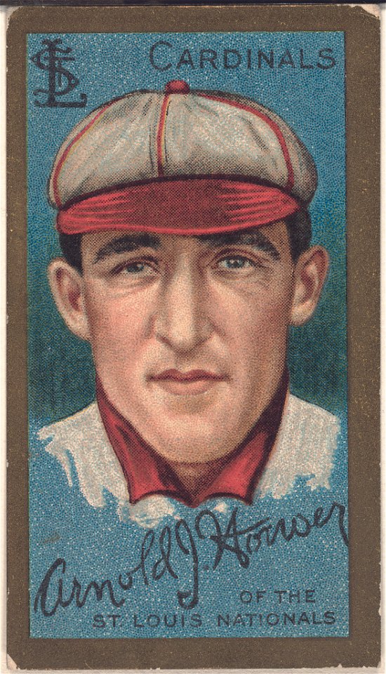 Arnold J. Hauser, St. Louis Cardinals, baseball card portrait LCCN2008677418