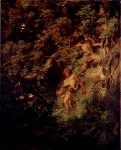 Arnold Böcklin - Germanen auf Eberjagd