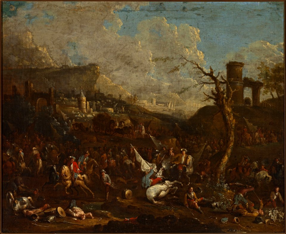 Arnold Frans Rubens - Battle near a port - M.Ob.2759 MNW - National Museum in Warsaw