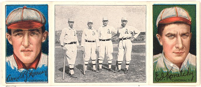 Arnold Hauser-Edward Konetchy, St. Louis Cardinals, baseball card portrait LCCN2008678466
