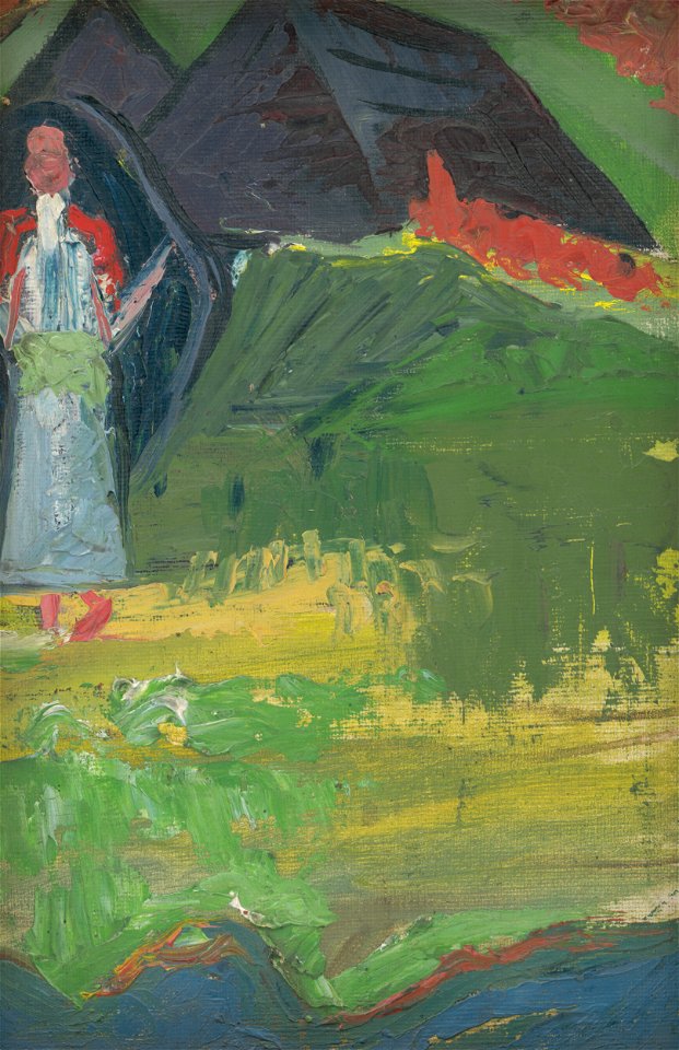 Arnold Peter Weisz-Kubínčan - Girl in front of a Shepherd's Hut - O 4482 - Slovak National Gallery