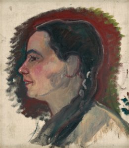 Arnold Peter Weisz-Kubínčan - Portrait of a Young Woman with a Braid - O 4475 - Slovak National Gallery