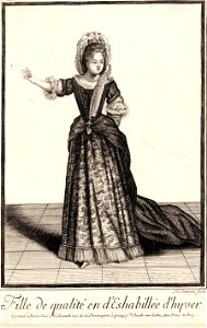Arnoult Nicolas-Fille de qualité en déshabillée btv1b8406664x