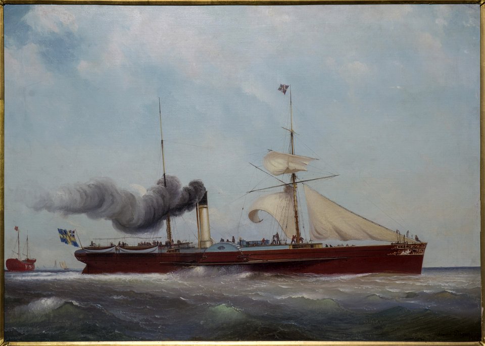 Arnold Plagemann, hjulångaren Svea 1859, Sjöhistoriska museet S 3038