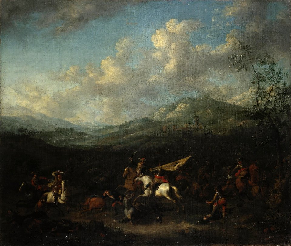 Arnold Frans Rubens - Cavalry Battle