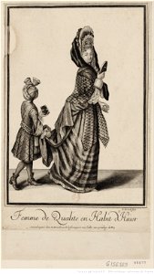 Arnoult Nicolas-Femme de qualité en habit d'hiver