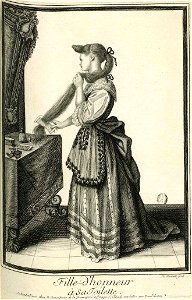 Arnoult Nicolas-Fille-d'honneur à sa Toilette - btv1b7100097f