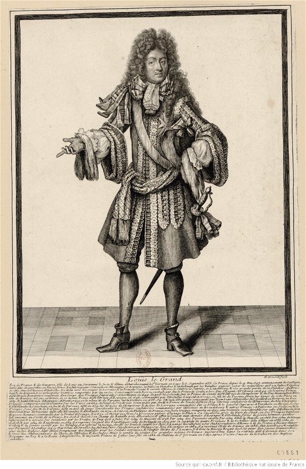 Arnoult Nicolas-Portrait de Louis XIV en pied btv1b84082949