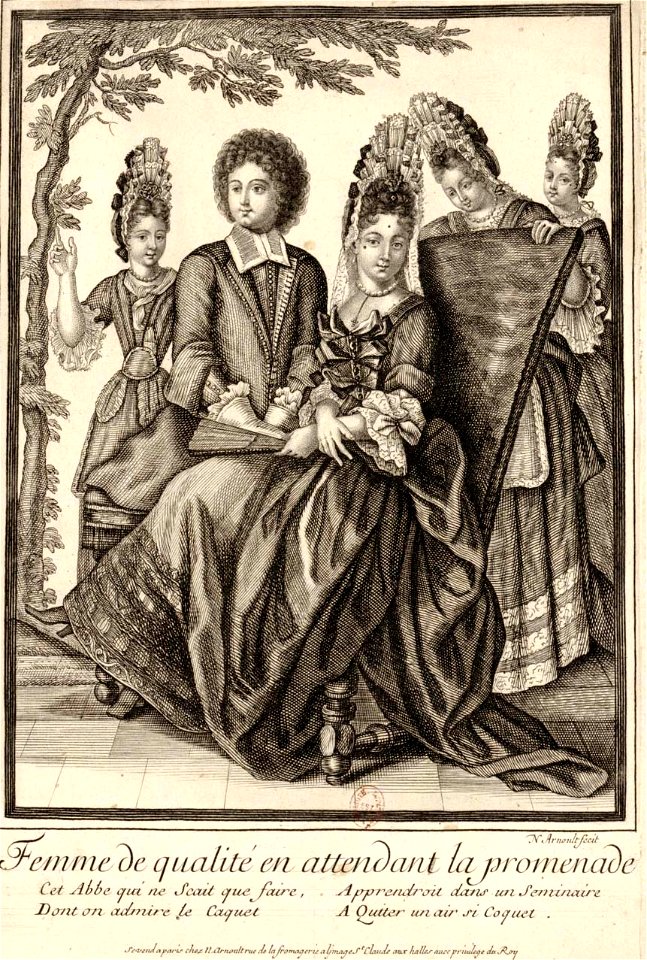 Arnoult Nicolas-Femme de qualité en attendant la promenade btv1b84066690