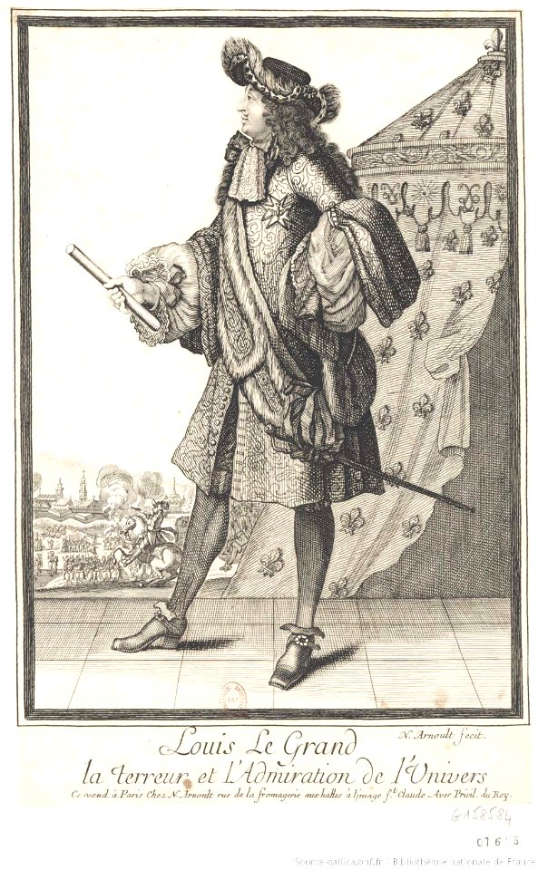 Arnoult Nicolas-Portrait de Louis XIV en pied btv1b8408316f