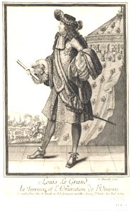 Arnoult Nicolas-Portrait de Louis XIV en pied btv1b8408316f