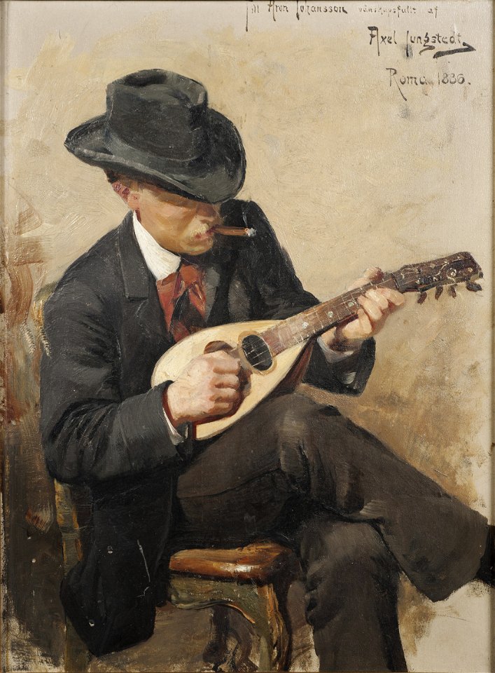 Aron Johansson (1860-1936), arkitekt, akvarellist, ledamot av Konstakademien, g.m. 1 - Nationalmuseum - 177758