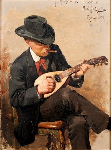 Aron Johansson (1860-1936), arkitekt, akvarellist, ledamot av Konstakademien, g.m. 1 - Nationalmuseum - 177758