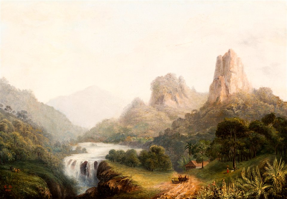 Arredores da Fazenda Mandioca, Rio de Janeiro (atribuído), da Coleção Brasiliana Iconográfica