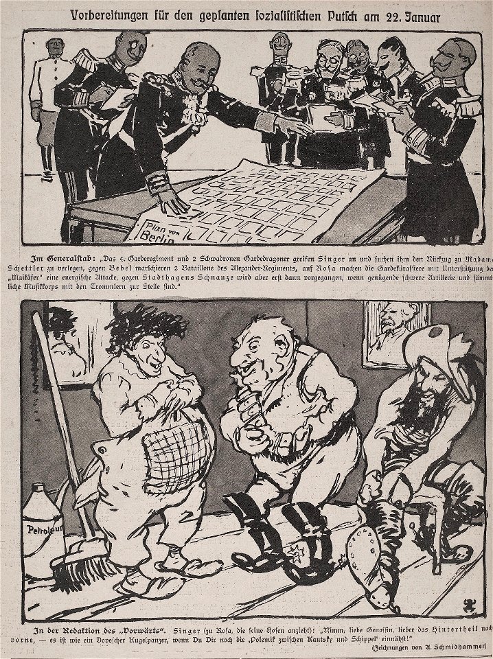 Arpad Schmidhammer - Vorbereitungen für den geplanten sozialistischen Putsch am 22. Januar 1906