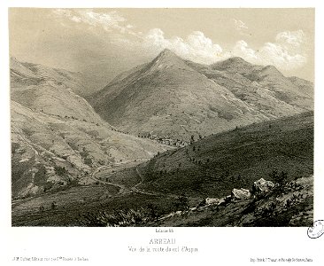 Arreau - Vue de la route du col d'Aspin - Fonds Ancely - B315556101 A LALANNE 2 024