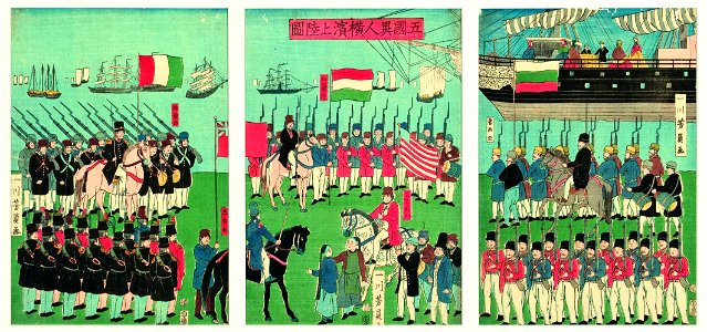 Arrival of Five Nations at Yokohama (5759569134)