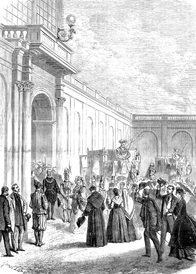 Arrivée de Maximilien et Charlotte au Vatican le 19 avril 1864