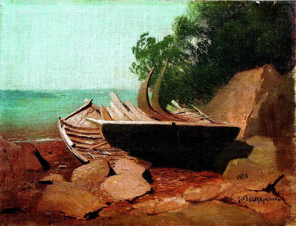 Arseny Meshchersky - Boats on the Beach