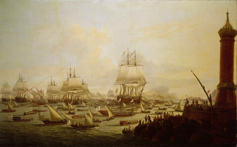 Arrival of Their Sicilian Majesties at Naples, 12 October 1785 RMG BHC0458