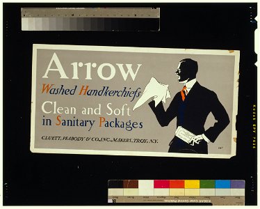 Arrow washed handkerchiefs, clean and soft in sanitary packages LCCN2006676064