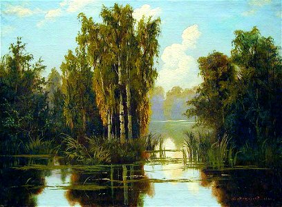 Arseny Meshchersky - Landscape with a Lake